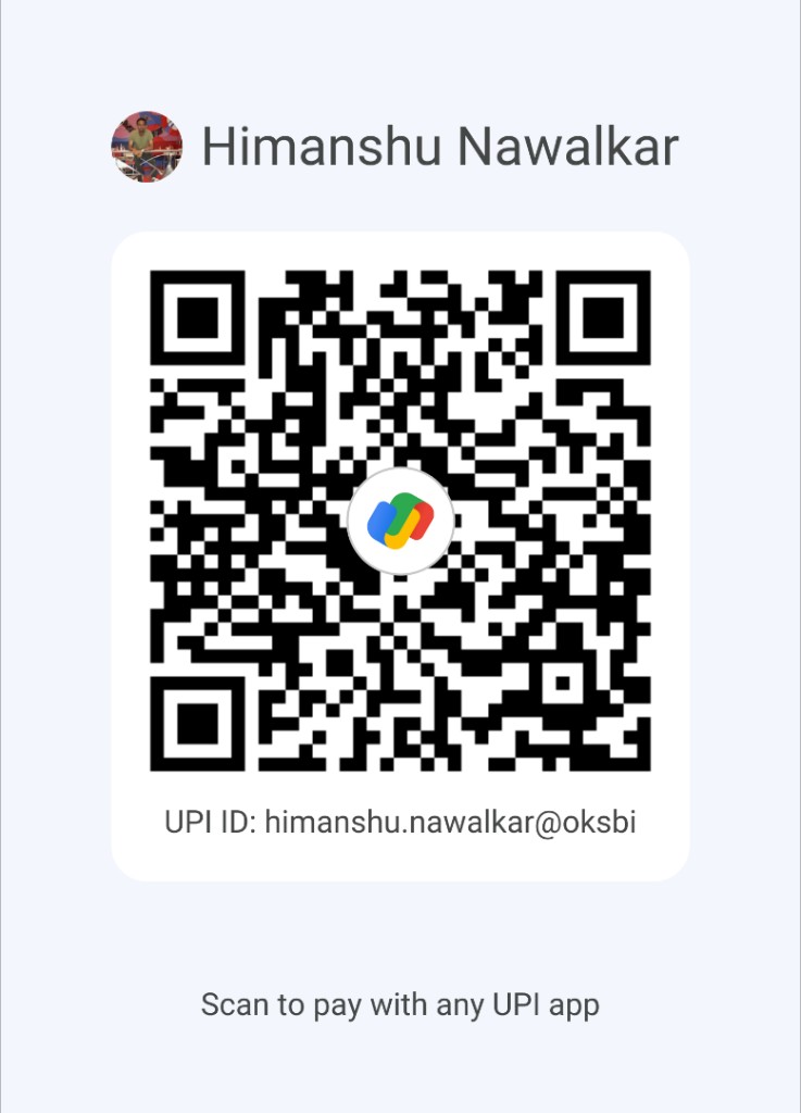 UPI QR code for Himanshu Nawalkar